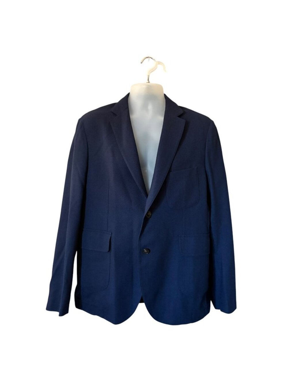 Taylor Stitch Blazer Wool Size 42 Navy Blue Made in Portugal Unstructured